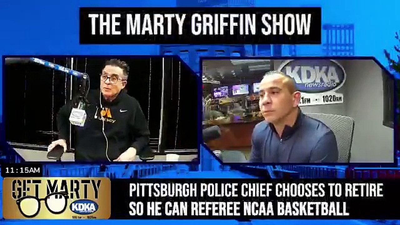 Larry Scirotto in studio with Marty Griffin
