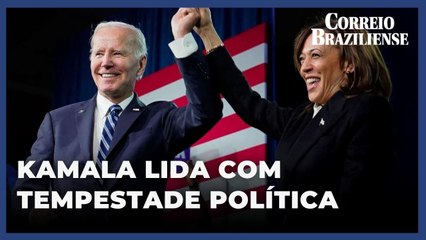 Kamala se distancia de Biden após presidente chamar seguidores de Trump de ‘lixo’
