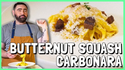 How To Make My Butternut Squash Kiki Carbonara | Kiki Kuisine Presented By Hexclad | Joey Camasta