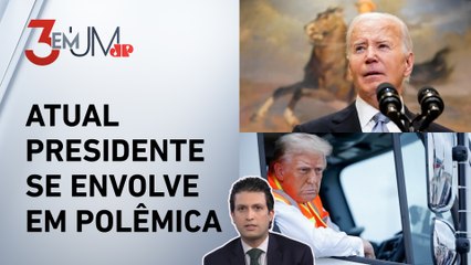Trump anda em caminhão de lixo após gafe de Biden; Ghani comenta