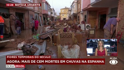 Espanhóis criticam governo por falta de aviso sobre chuvas torrenciais