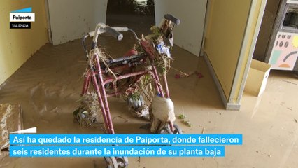 La residencia de Paiporta tras la inundación