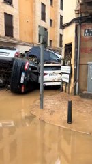 La situation après les inondations à Valence. en Espagne