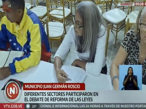 Guárico | Ciudadanos del mcpio. Juan Germán Roscio participaron en debate de reforma de leyes