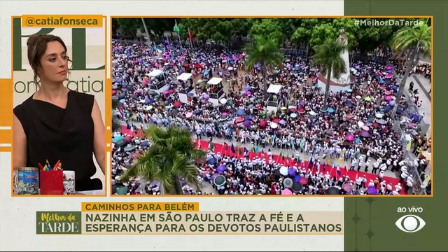 Catia recebe convite para receber Nossa Senhora de Nazaré em São Paulo: Emocionante