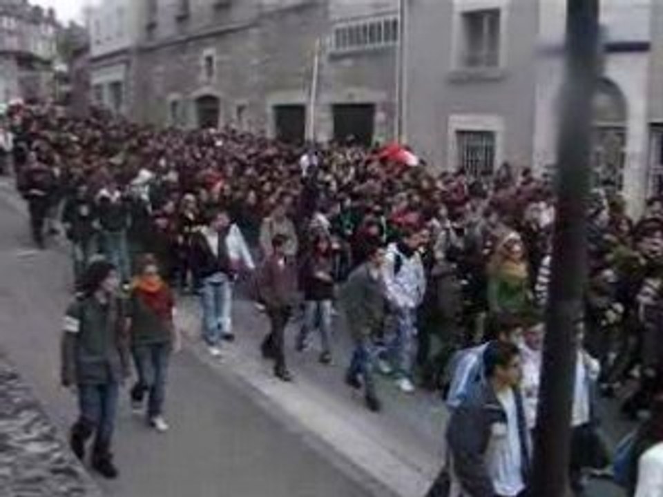 Manifestation des lycéens de Blois.