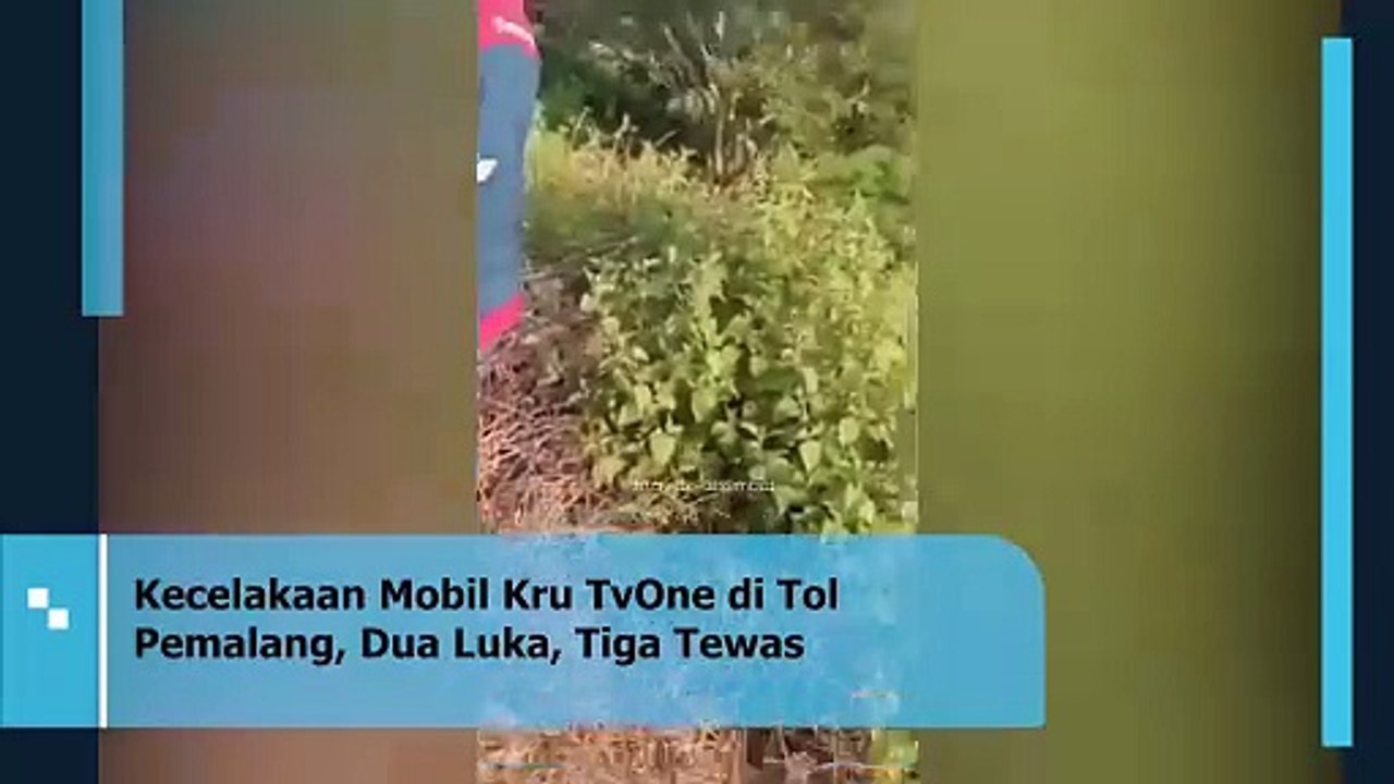 Kecelakaan Mobil Kru TvOne di Tol Pemalang, Dua Luka, Tiga Tewas