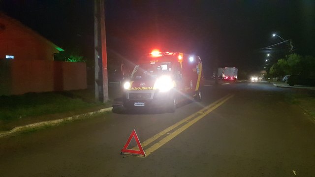 Motociclista fica ferida após acidente no Bairro Cascavel Velho