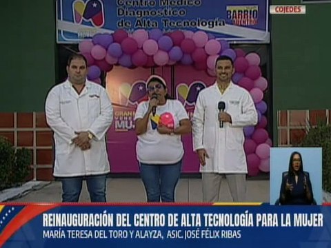 Gobierno Bolivariano reinaugura el CAT María Teresa Rodríguez del Toro y Alayza de Cojedes