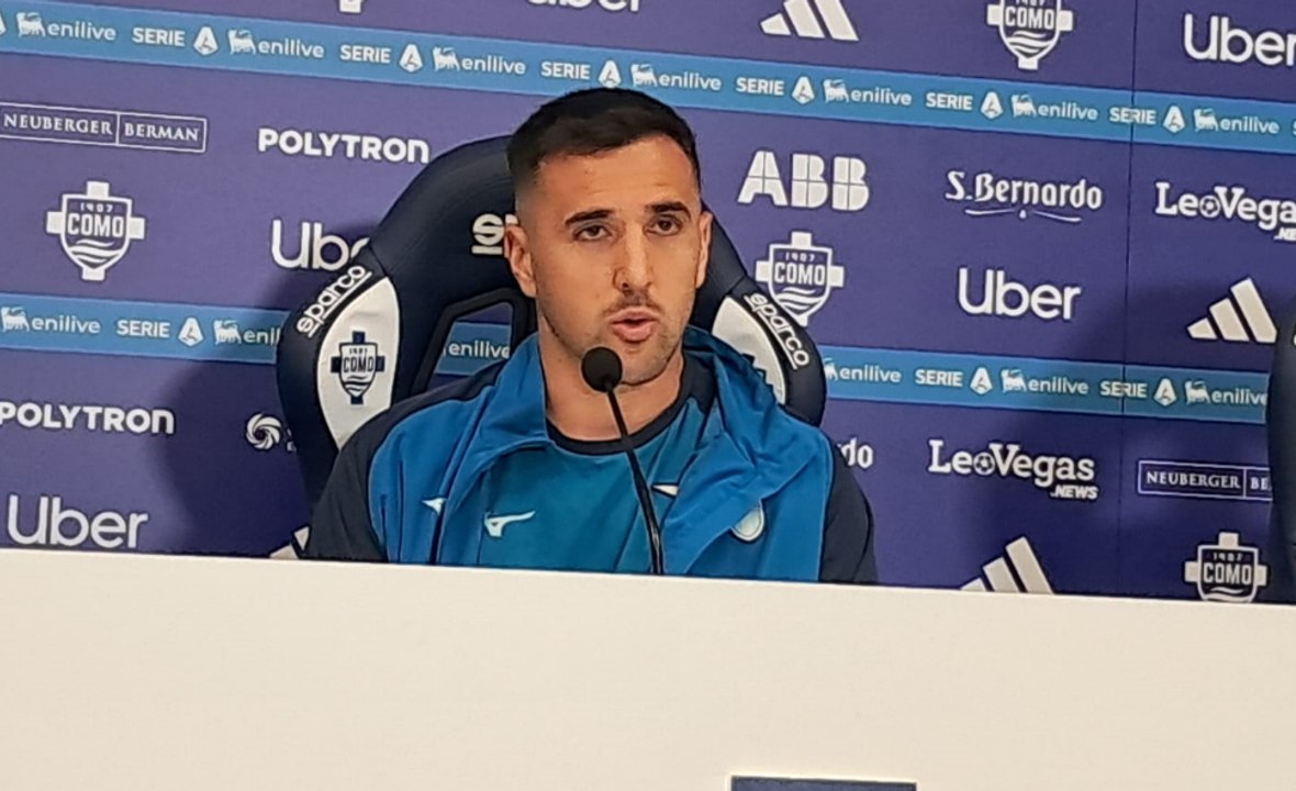 Como-Lazio 1-5, la conferenza di Vecino