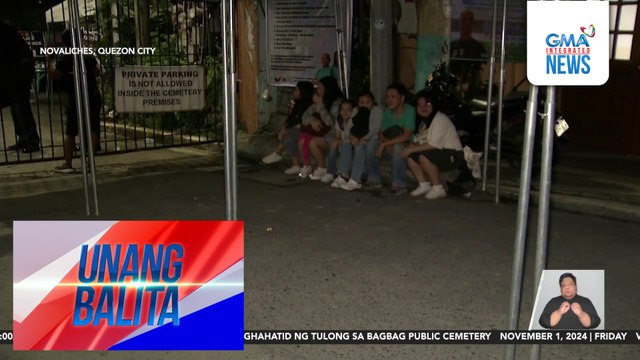 Ilang dumadalaw sa mga yumaong mahal sa buhay, maagang dumating sa Bagbag Public Cemetery | Unang Balita