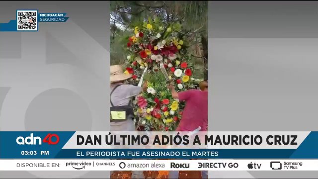 Dan último adiós al periodista Mauricio Cruz Solís, asesinado en Uruapan, Michoacán