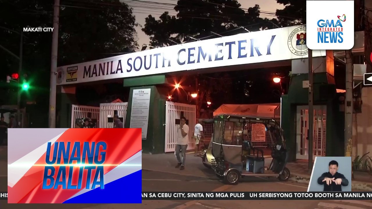Manila South Cemetery, maagang pinuntahan ng mga magtitinda, pati mga bibisita sa yumaong kaanak | Unang Balita