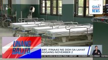 Code white alert, itinaas ng DOH sa lahat ng ospital hanggang November 2 | Unang Balita