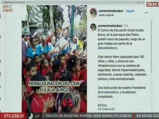 Gobierno Nacional reinaugura el Centro de Educación Inicial “Eulalia Buroz” en Caracas