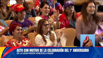 Jefe de Estado lidera acto en celebración al primer Aniversario de la Gran Misión Venezuela Mujer