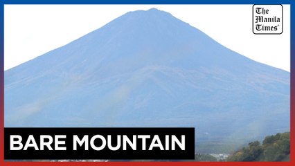 Japan's Mount Fuji snowless for longest time on record
