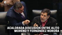 'Alito' Moreno y Gerardo Fernández Noroña protagonizan discusión en la Cámara de Senadores