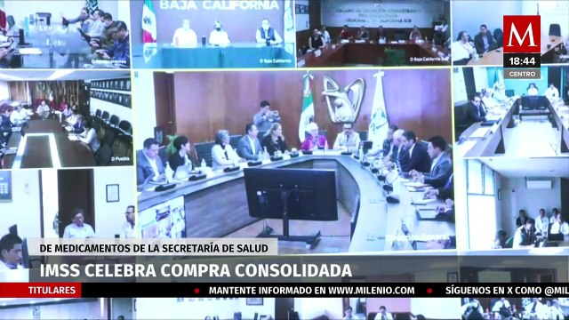 IMSS celebra nuevo modelo de compra consolidada de medicamentos para 2025 y 2026