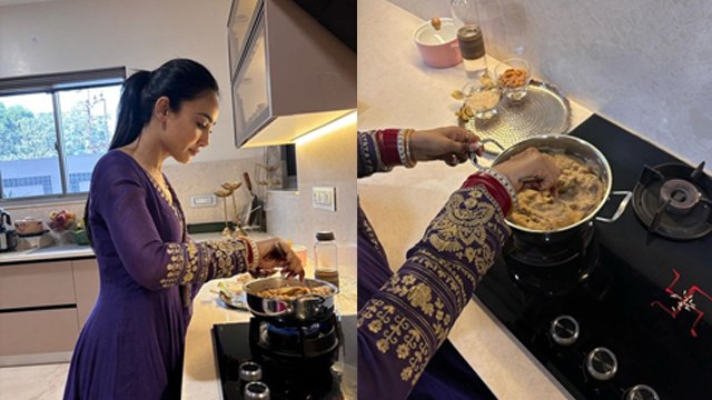 Surbhi Jyoti First Rasoi After Marriage, Making Suji Ka Halwa Post पर Public Reaction...