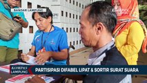 Partisipasi Difabel Diproses Lipat dan Sortir Surat Suara Pilkada