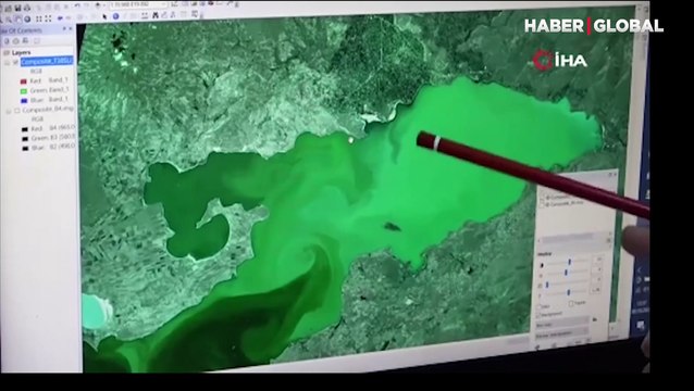 Avrupa Uzay Ajansı, Van Gölü'ndeki güçlü akıntıları görüntüledi