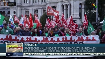 Protestas por la educación pública en España