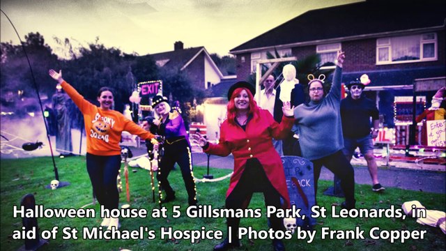 Halloween house at Gillsmans Park, St Leonards, in aid of St Michael's Hospice