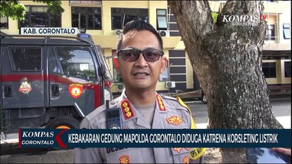 Kebakaran Mapolda Gorontalo Diduga Karena Korsleting Listrik