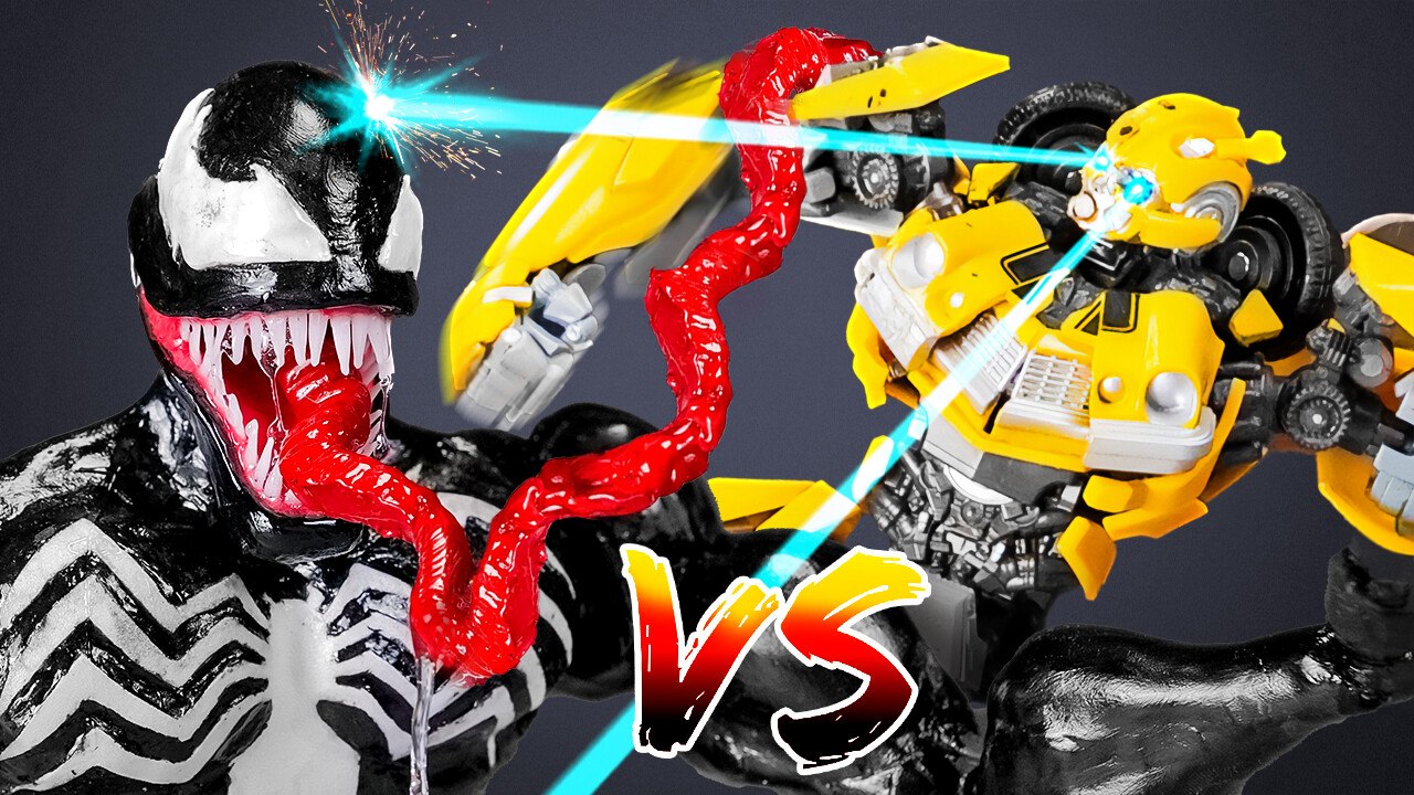 Venom VS Transformers Epic Battle of the Most Terrifying Robots! 