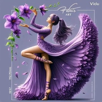 young girls twirl and leap with joy, their colorful dresses swirling in rhythm with the music.