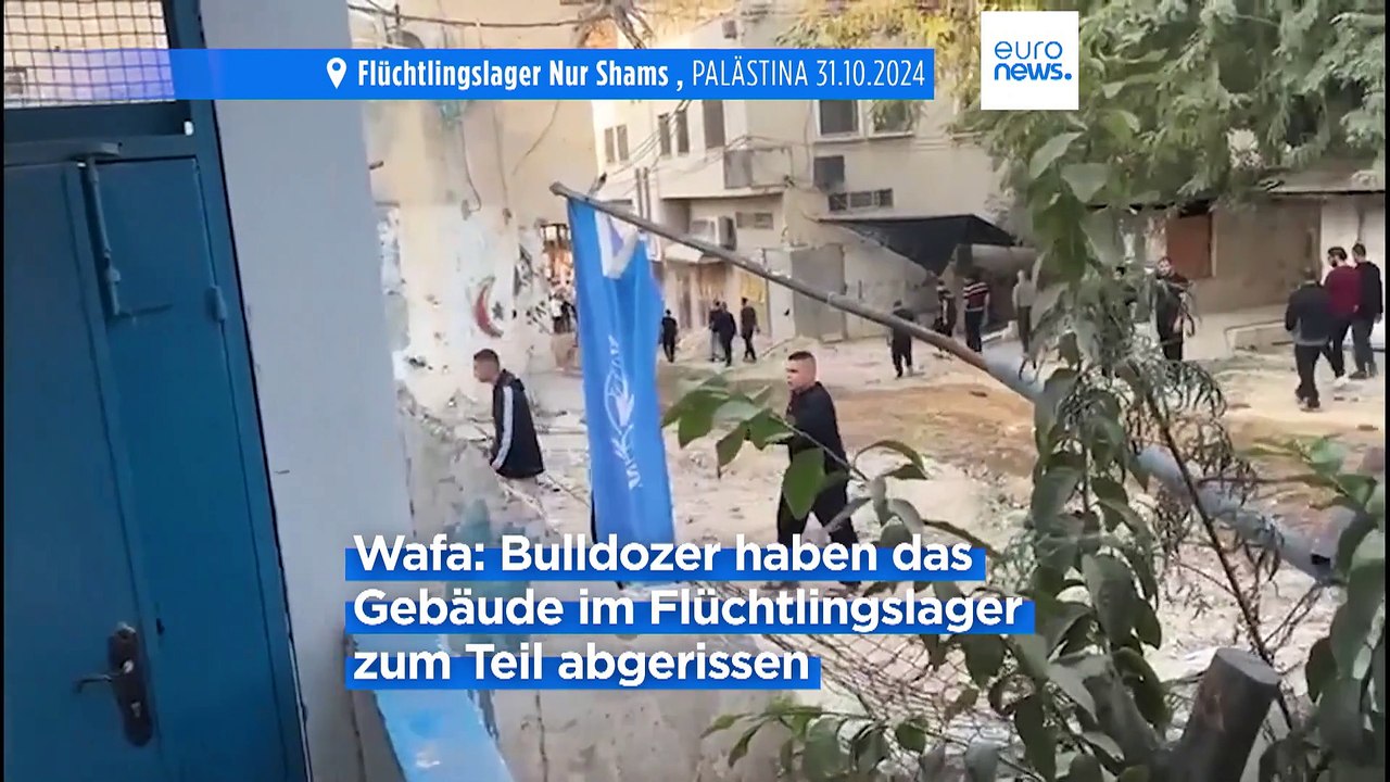 Büro des Palästinenserhilfswerk (UNRWA) im Westjordanland stark beschädigt