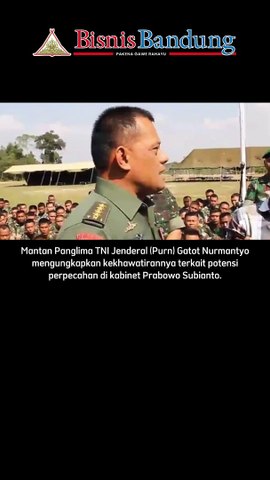 Gatot Nurmantyo Ungkap Ancaman Perpecahan di Kabinet Prabowo!