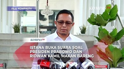Istana Angkat Bicara soal Prabowo dan Ridwan Kamil Makan Bersama