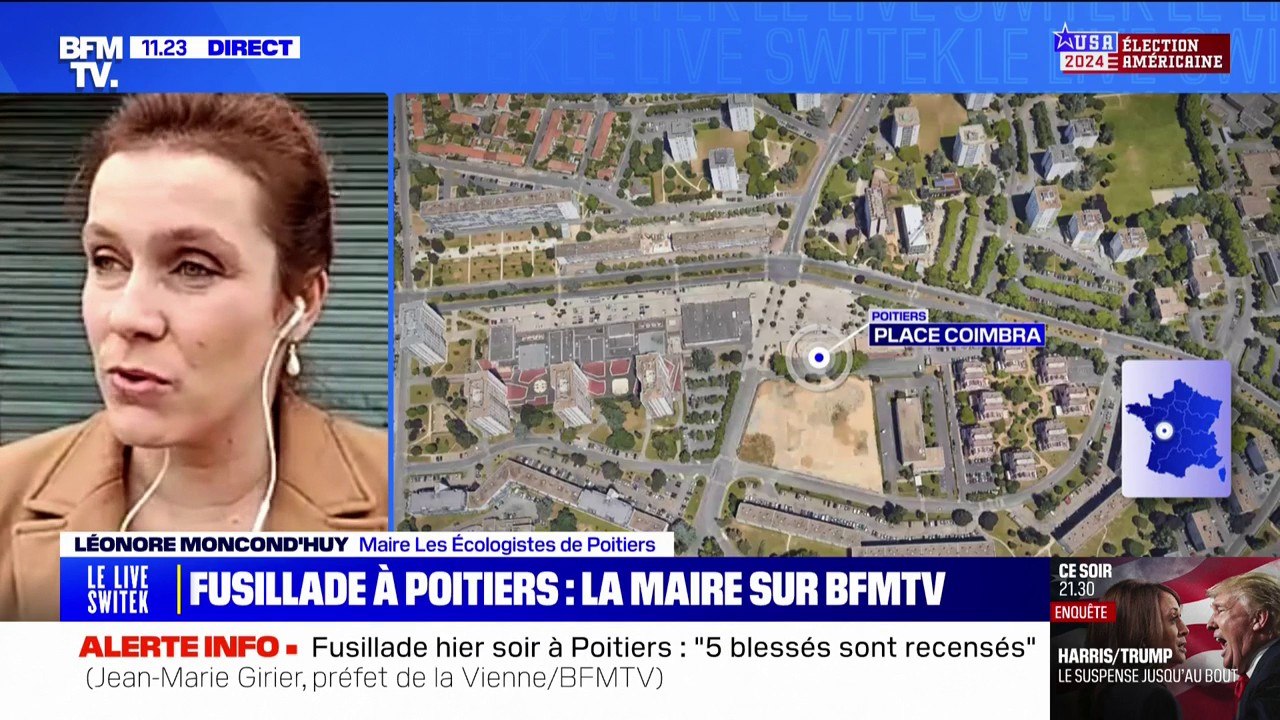 Poitiers "est de moins en moins épargnée par les violences et les trafics", déplore la maire de la ville après une fusillade dans le quartier des Couronneries