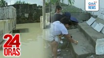 Ilang bahagi ng sementeryo sa bayan, hanggang baywang pa ang baha | 24 Oras