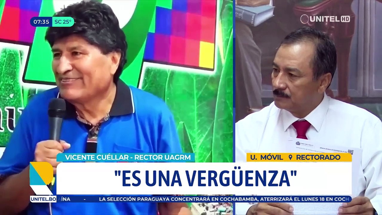 ​Vicente Cuéllar confirma que admitieron su denuncia contra Evo Morales, pero cuestiona que trasladaron la investigación a Cochabamba