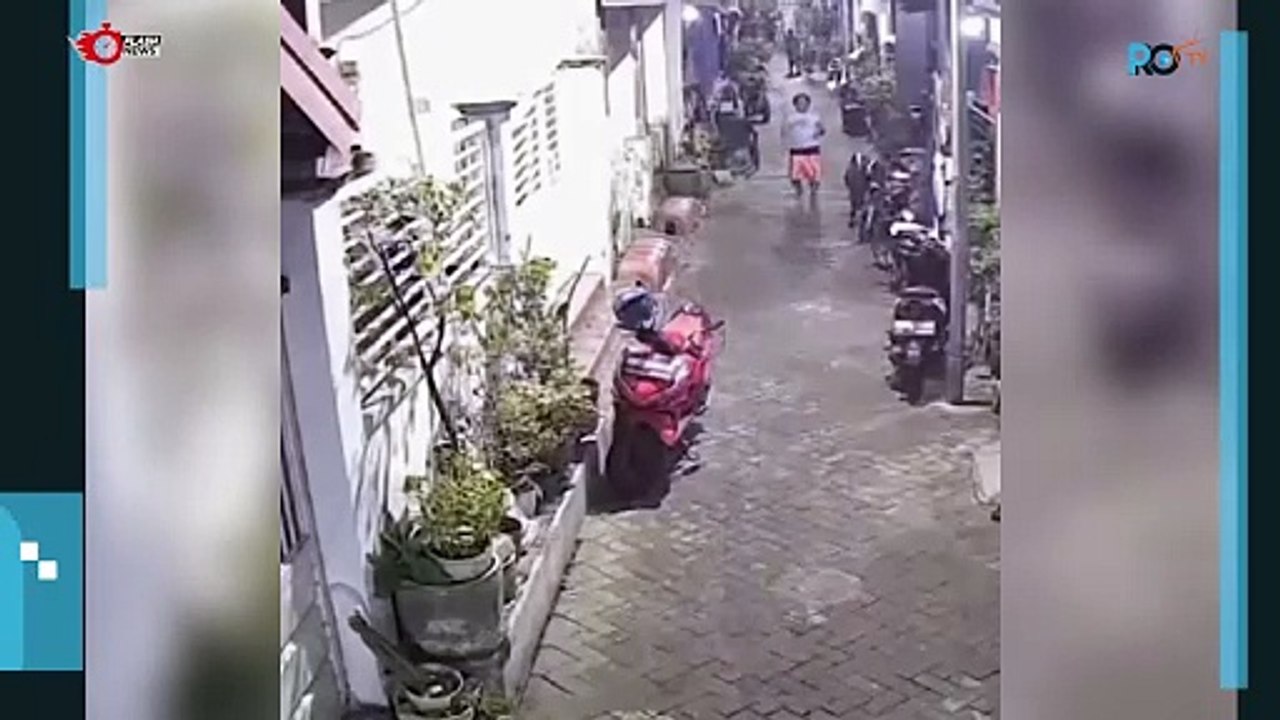 Nekat! Bocah Bonceng Tiga Hendak Curi Motor, Diteriaki Maling dan Dikejar Warga