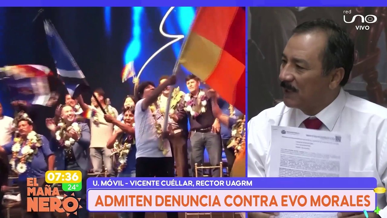 ADMITEN DENUNCIA CONTRA EVO