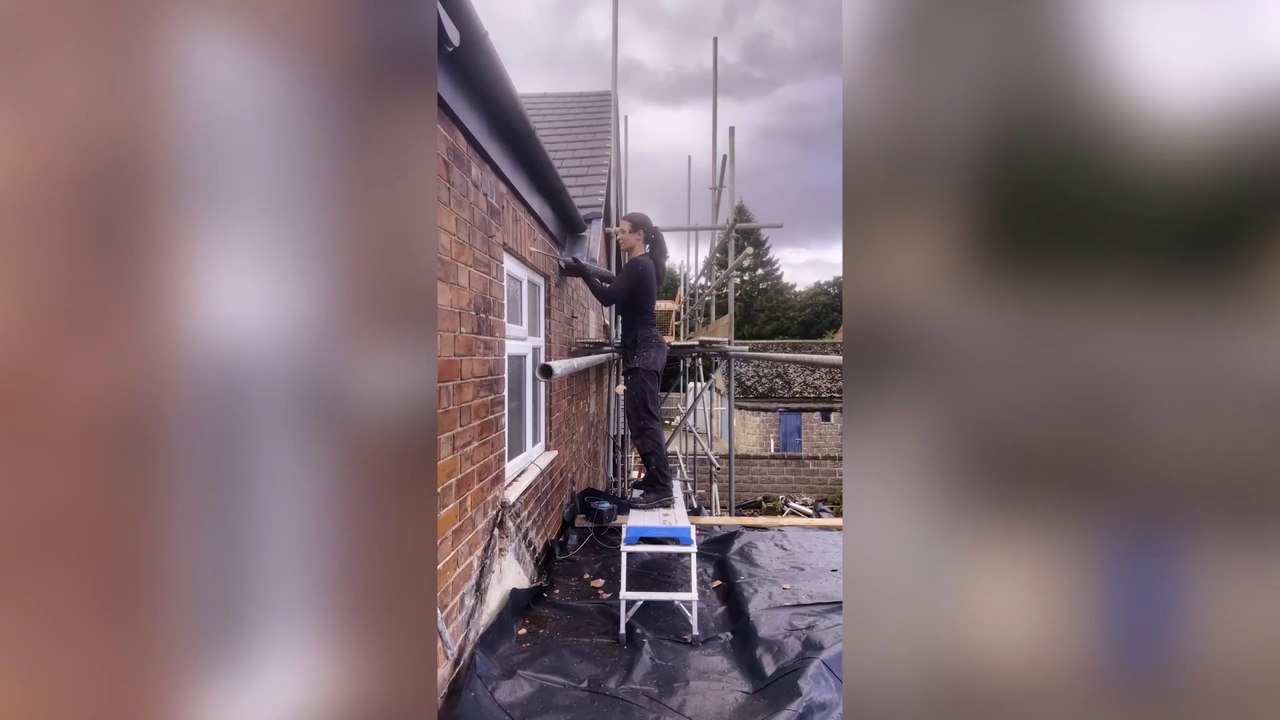 Female builder works in male-dominated trade