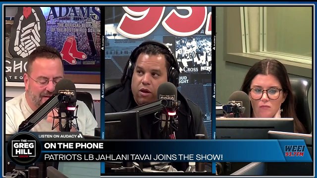 Patriots LB Jahlani Tavai joins! Was there added motivation to respond after the Mayo, playing soft comments?#Patriots LB Jahlani Tavai joins! Was there added motivation to respond after the Mayo, playing soft comments?