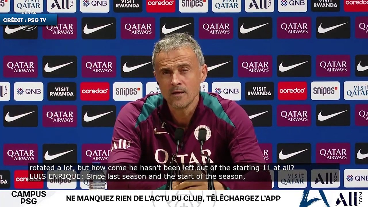 Luis Enrique fait l’éloge de Pacho