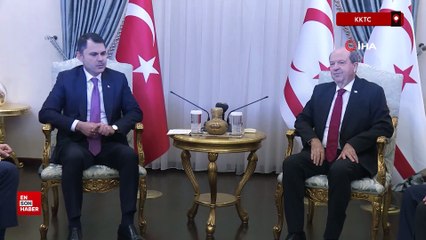 Bakan Kurum, KKTC Cumhurbaşkanı Tatar ile görüştü