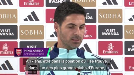 Arsenal - Arteta : “Nwaneri ? Rare de voir un tel talent à 17 ans”