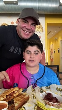 Creator BOOM! Or DOOM! ☠️‼️ #food #foodie #father #son #family #fun #bigjustice ##grilledcheese #boom @HELICOPTER MAN @NOBULL