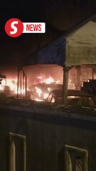 Two arrested in Kulai for allegedly causing house fire with fireworks