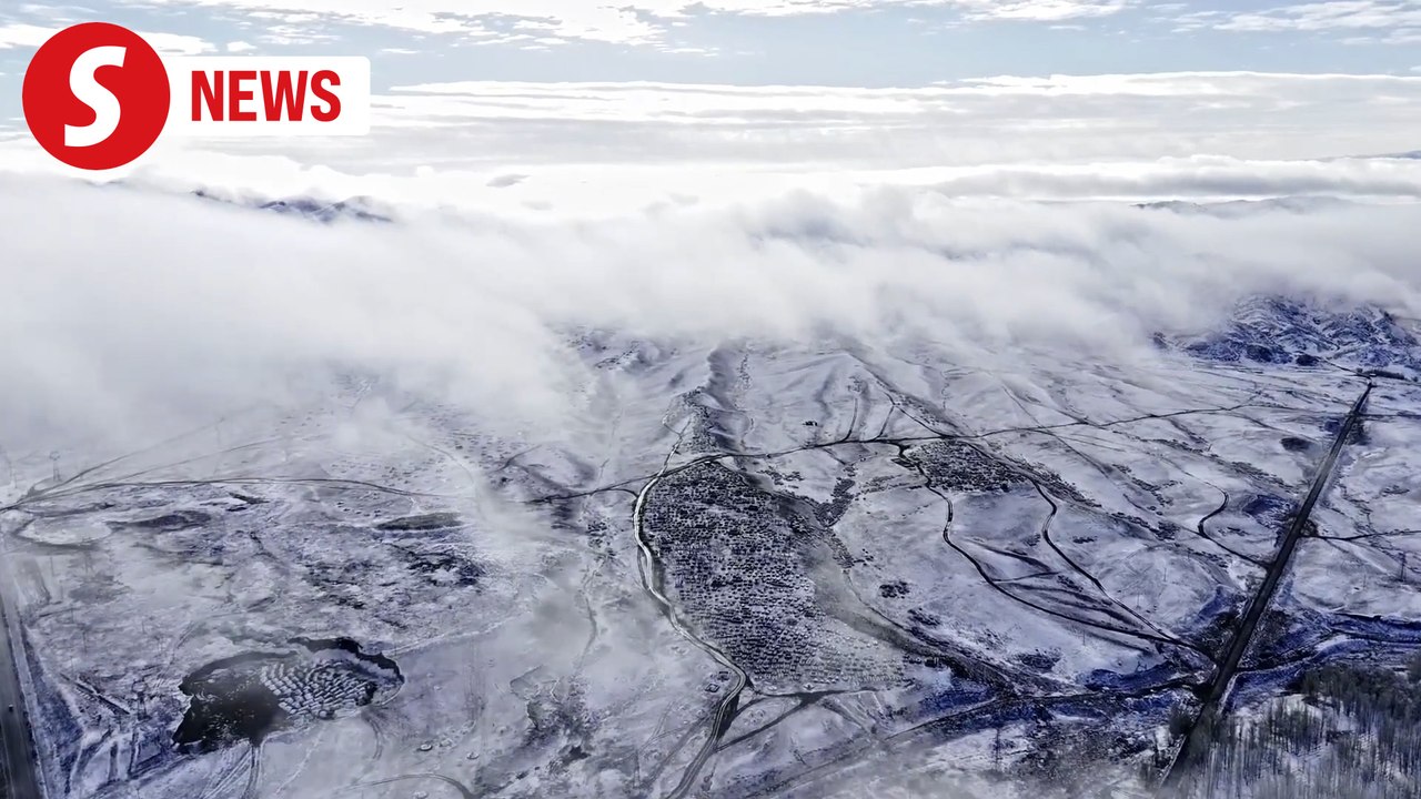 Discovering rime ice wonderland in Xinjiang