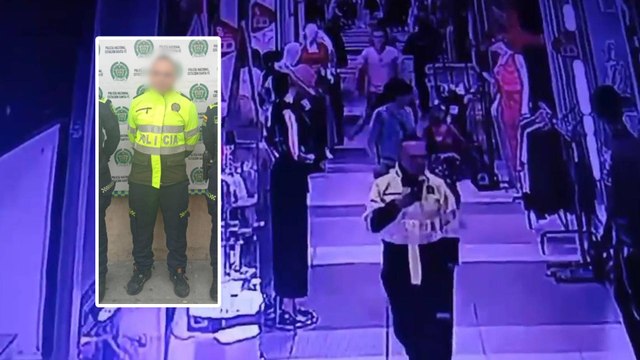 Falso policía cayó en concurrido sector comercial de Bogotá: tenía antecedentes criminales