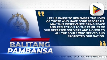 AFP: Honor departed troops' sacrifice for peace and freedom