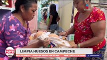 Así es la tradicional limpieza de huesos en la comunidad de Pomuch, Campeche